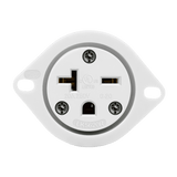 Enerlites Straight Blade Flanged Outlet, 20A, 6-20RFO