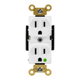 Enerlites Hospital Grade 15A Duplex Receptacle, 5-15R