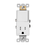Enerlites Combination 15A Switch/Tamper-Resistant Receptacle, Single Pole