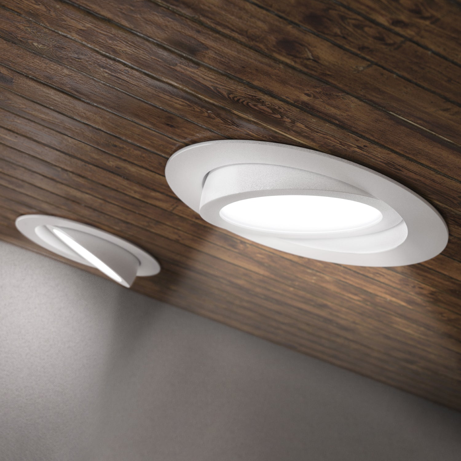 Recessed LED Lighting, 6 Inch, Slim Eyeball Gimbal, Selectable CCT, 1350 Lumens