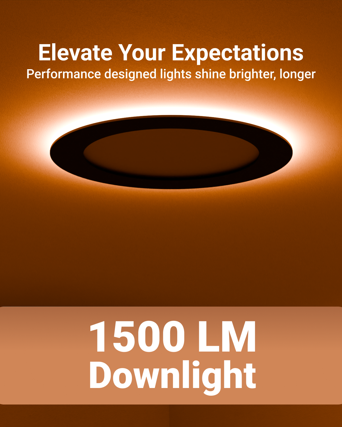Recessed LED Lighting, 6 Inch, Slim, Wafer Thin, Night Light, Black Trim, Selectable CCT, 1500 Lumens