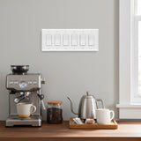 Enerlites Decorator/GFCI Six-Gang Wall Plate, Mid-Size