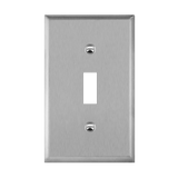 Enerlites Antimicrobial Toggle Switch One-Gang Metal Wall Plate, Mid-Size