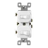 Enerlites Combination 15A Toggle Switches, Single Pole