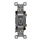 Enerlites Residential Grade 15A Clear Lighted Toggle Switch, Single Pole