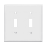Enerlites Toggle Switch Two-Gang Wall Plate