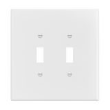Enerlites Toggle Switch Two-Gang Wall Plate, Over-Size