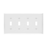 Enerlites Toggle Switch Four-Gang Wall Plate, Mid-Size