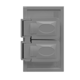 Enerlites 1-Gang Weatherproof Duplex Horizontal Mount Wall Plate