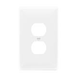 Enerlites Duplex Receptacle One-Gang Wall Plate, Over-Size