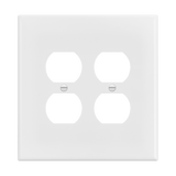 Enerlites Duplex Receptacle Two-Gang Wall Plate, Over-Size