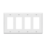 Enerlites Decorator/GFCI Four-Gang Wall Plate