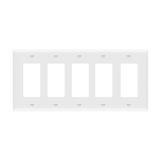 Enerlites Decorator/GFCI Five-Gang Wall Plate