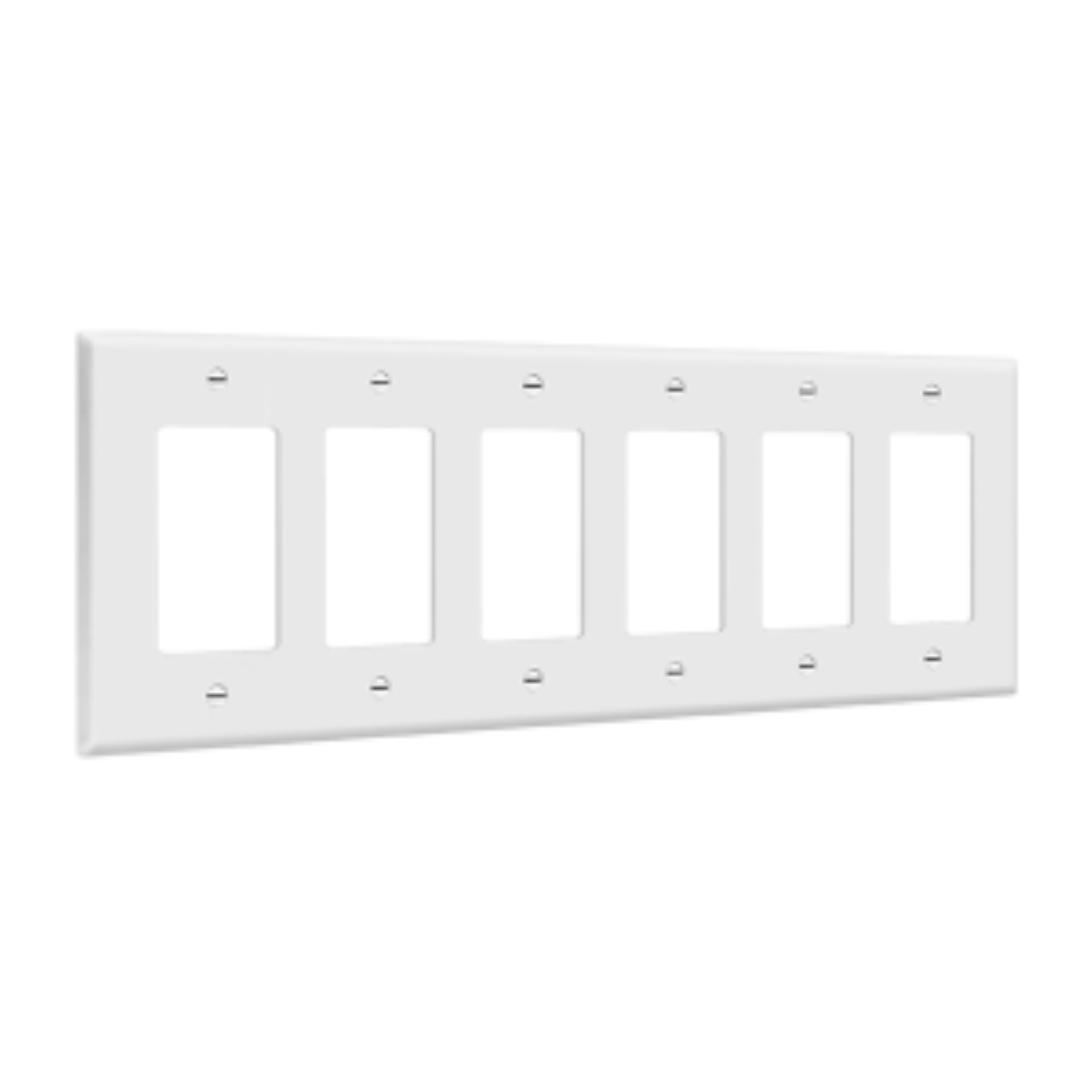 Enerlites Decorator/GFCI Six-Gang Wall Plate, Mid-Size