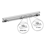 Wattage and CCT Switch Illustration for 8ft led light installation or ceiling strip lights