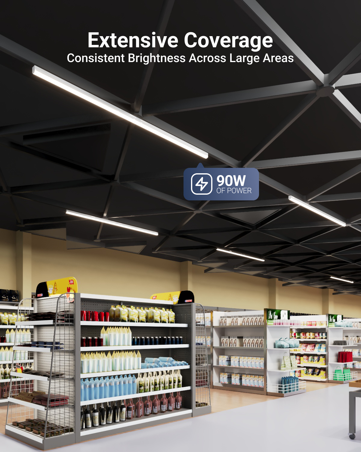 No more dark corners or shadows due to uneven lighting.