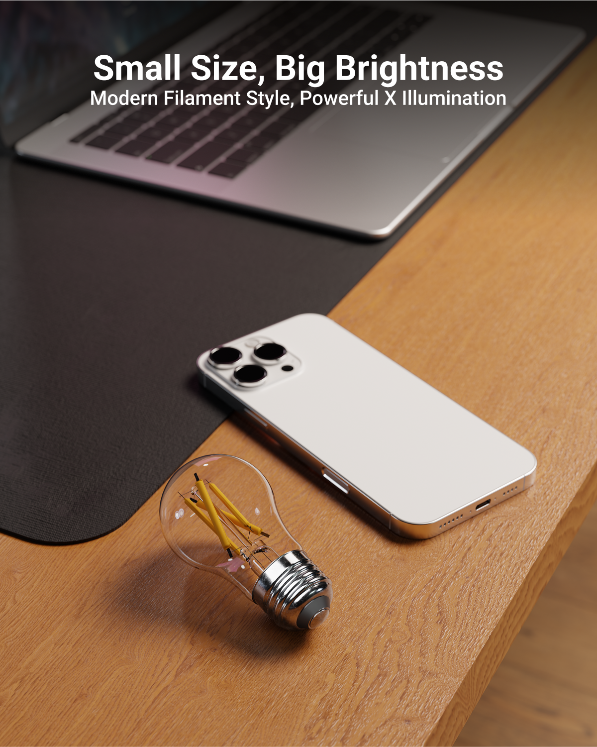 A15 LED Bulb, Filament, 7W, 800 Lumens