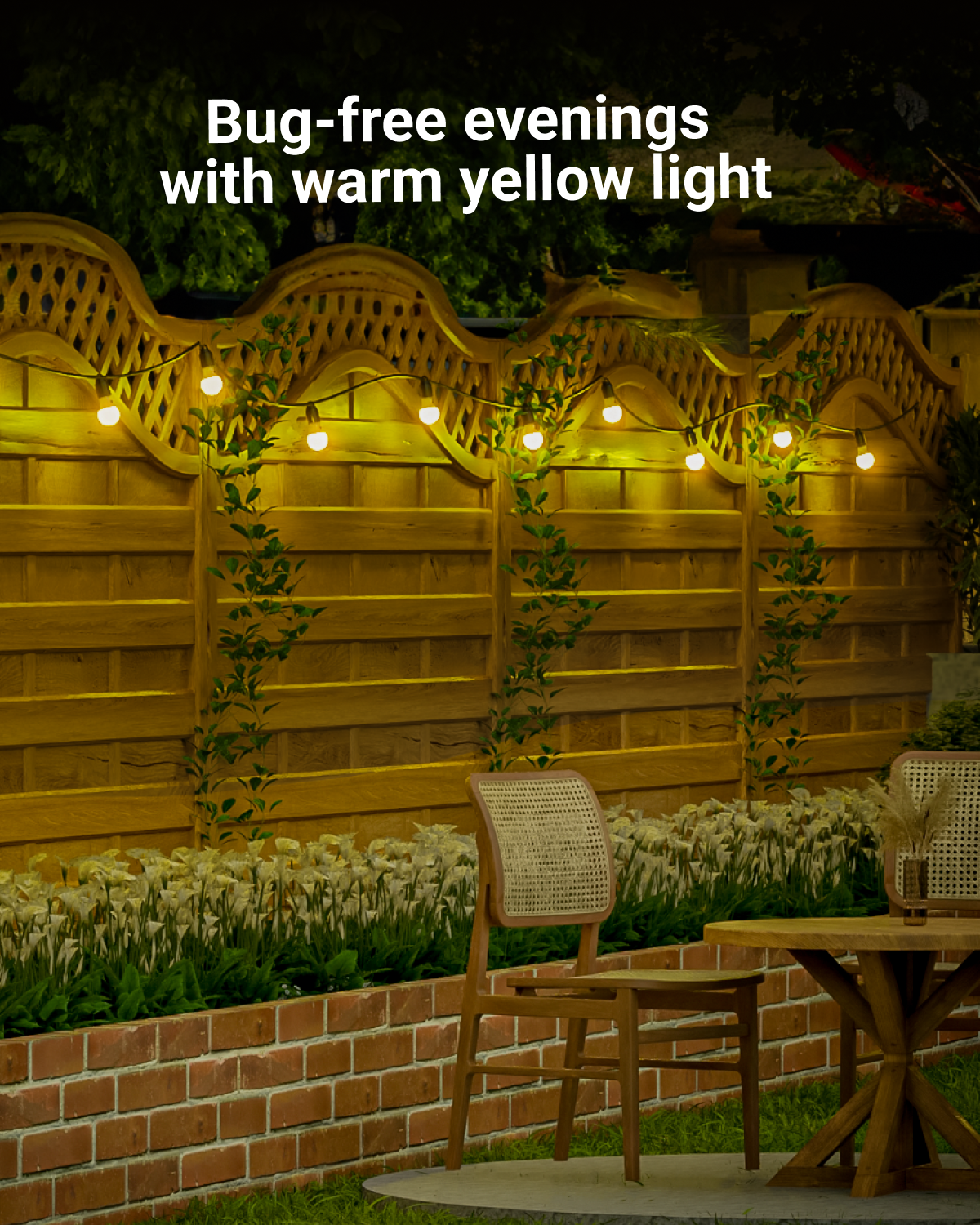 A19 LED Bulb, Yellow Bug Light, Dusk to Dawn Photocell, 480 Lumens