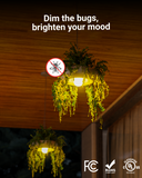 A19 LED Bulb, Yellow Bug Light, Dusk to Dawn Photocell, 480 Lumens