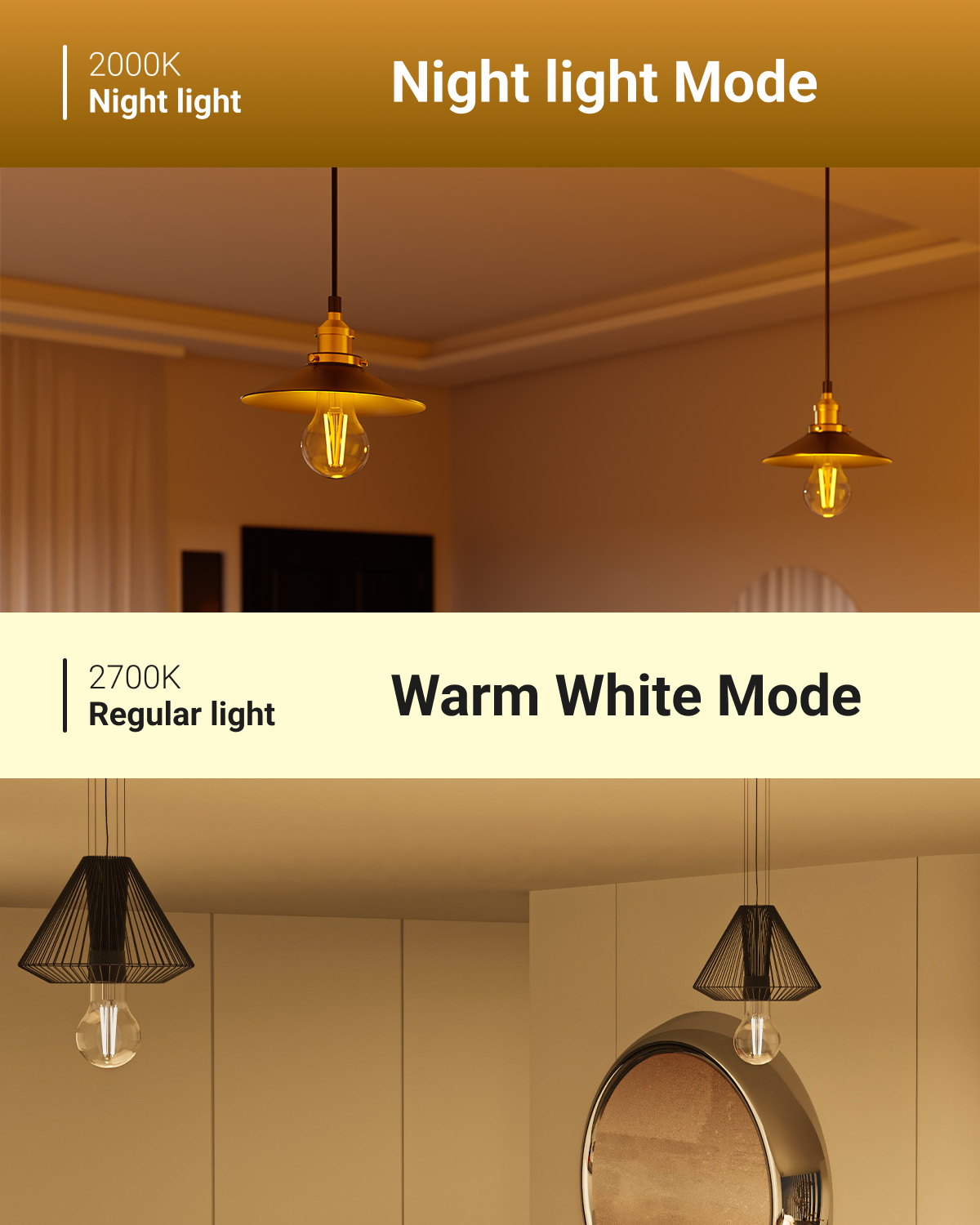 The bulb provides a bright enough light for tasks such as reading, cooking, or working, while still being comfortable for the eyes.