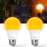 A19 LED Bulb, Amber Light, 800 Lumens