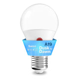 A19 LED Bulb, Dusk to Dawn Photocell, 800 Lumens