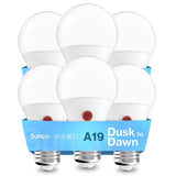 A19 LED Bulb, Dusk to Dawn Photocell, 800 Lumens
