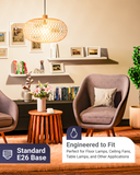 Safe for home or museum artwork (emits no UV), bedroom, kitchen, corridor lighting, living area, lamps, showcase, office, bathroom, and much more.