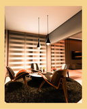 Create a cozy and inviting atmosphere with warm white lighting. Ideal for moments of resolution and comfort.