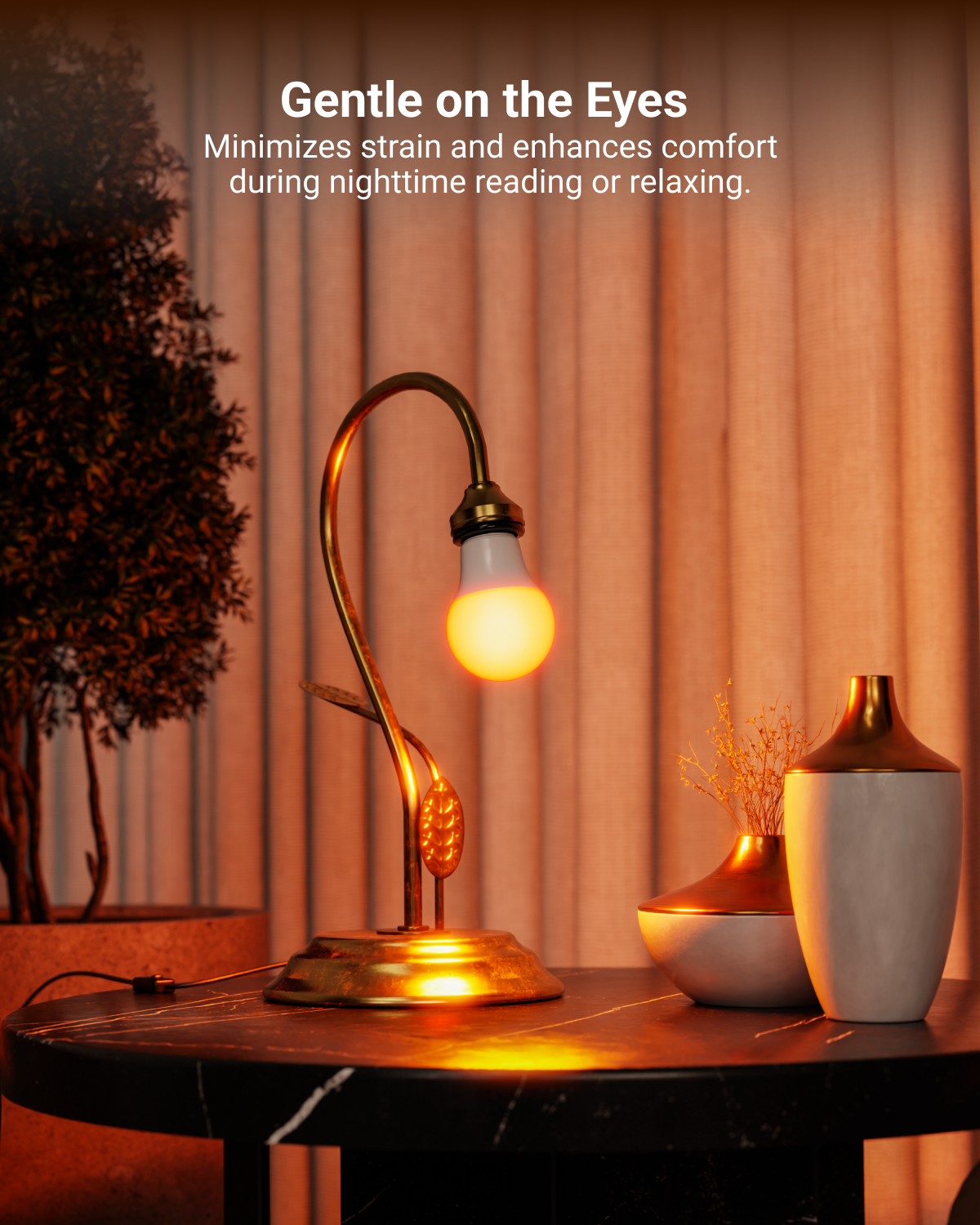 Create an inviting ambience with seamless dimmable capabilities (10%-100%) to match any mood. Instant-on and flicker-free for maximum eye comfort.