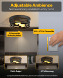 Set your preferred lighting intensity for the right mood and ambiance.