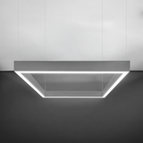 4ft LED Linear Pendant Up/Down Light, 50W/35W/25W/15W, White, Selectable Wattage & CCT, 6500 Lumens