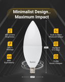B11 LED Candelabra Bulb, Dusk to Dawn Photocell, 450 Lumens