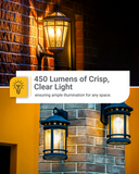 B11 LED Candelabra Bulb, Dusk to Dawn Photocell, 450 Lumens