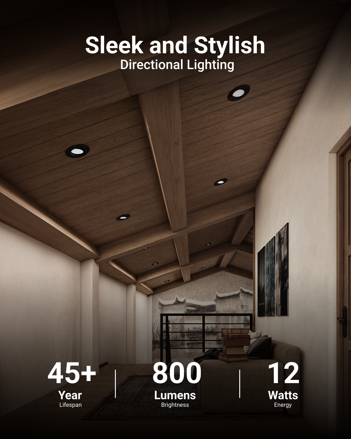 The retrofit can be directed towards specific areas where task lighting is required, providing optimal brightness or activities such as cooking or reading.