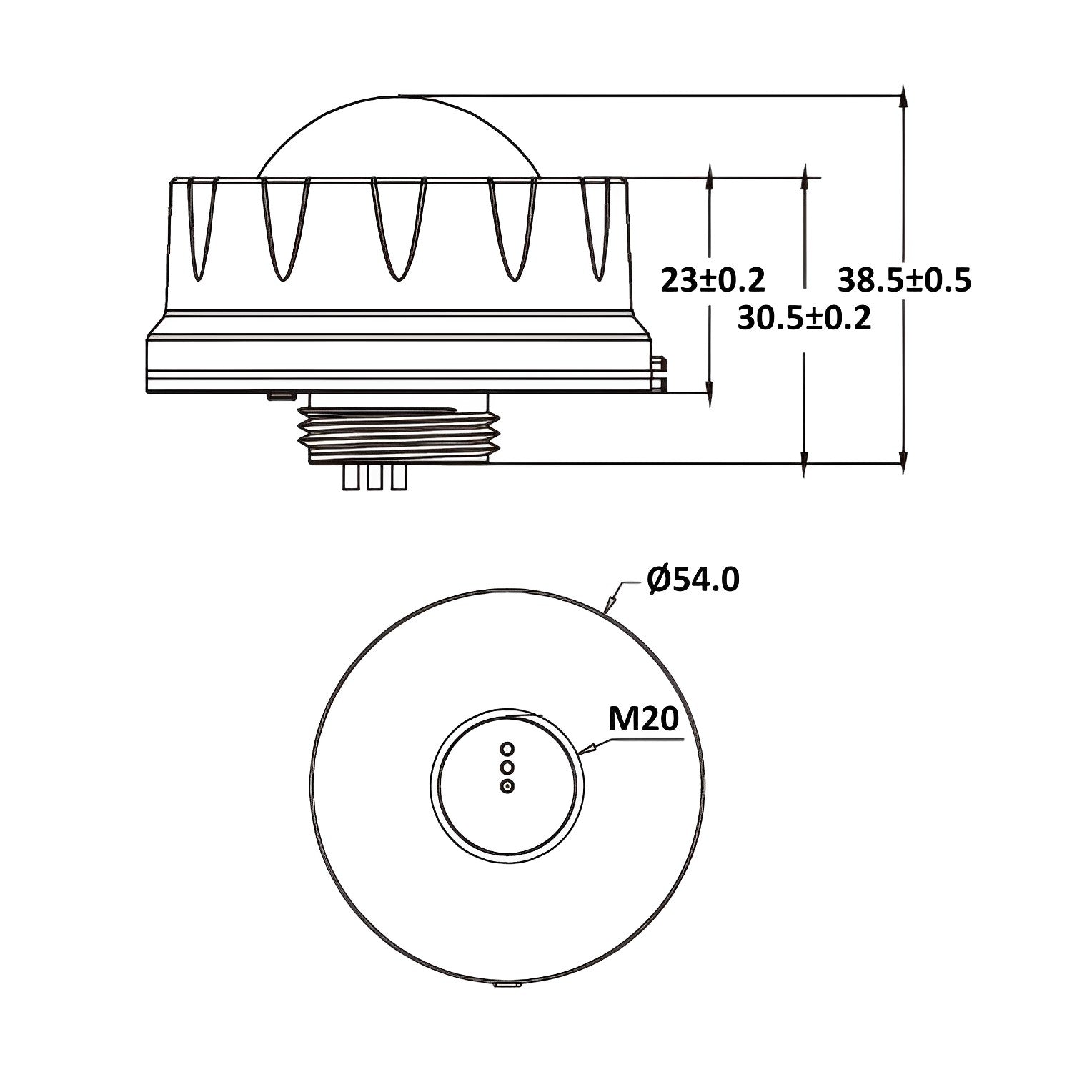 Bi-Level PIR Motion Sensor for LED Linear High Bays
