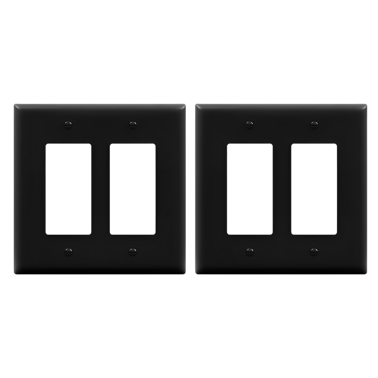 Enerlites Matte Finish Decorator/GFCI Two-Gang Wall Plate, Mid-Size