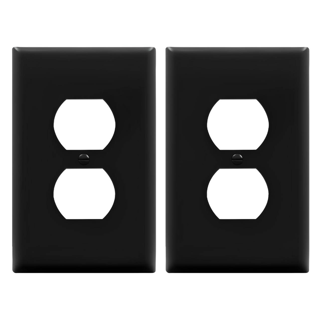 Enerlites Duplex Receptacle One-Gang Wall Plate, Mid-Size