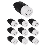 Enerlites Industrial Grade Locking Cord Connector, 30A, L15-30C
