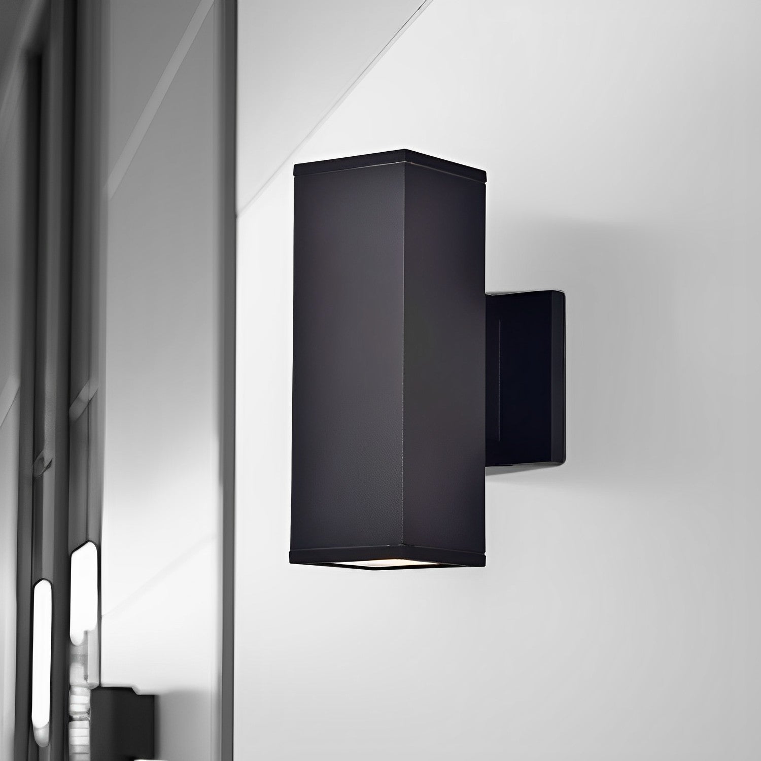 LED Black Wall Sconce, 18W, Raven, 1500 Lumens
