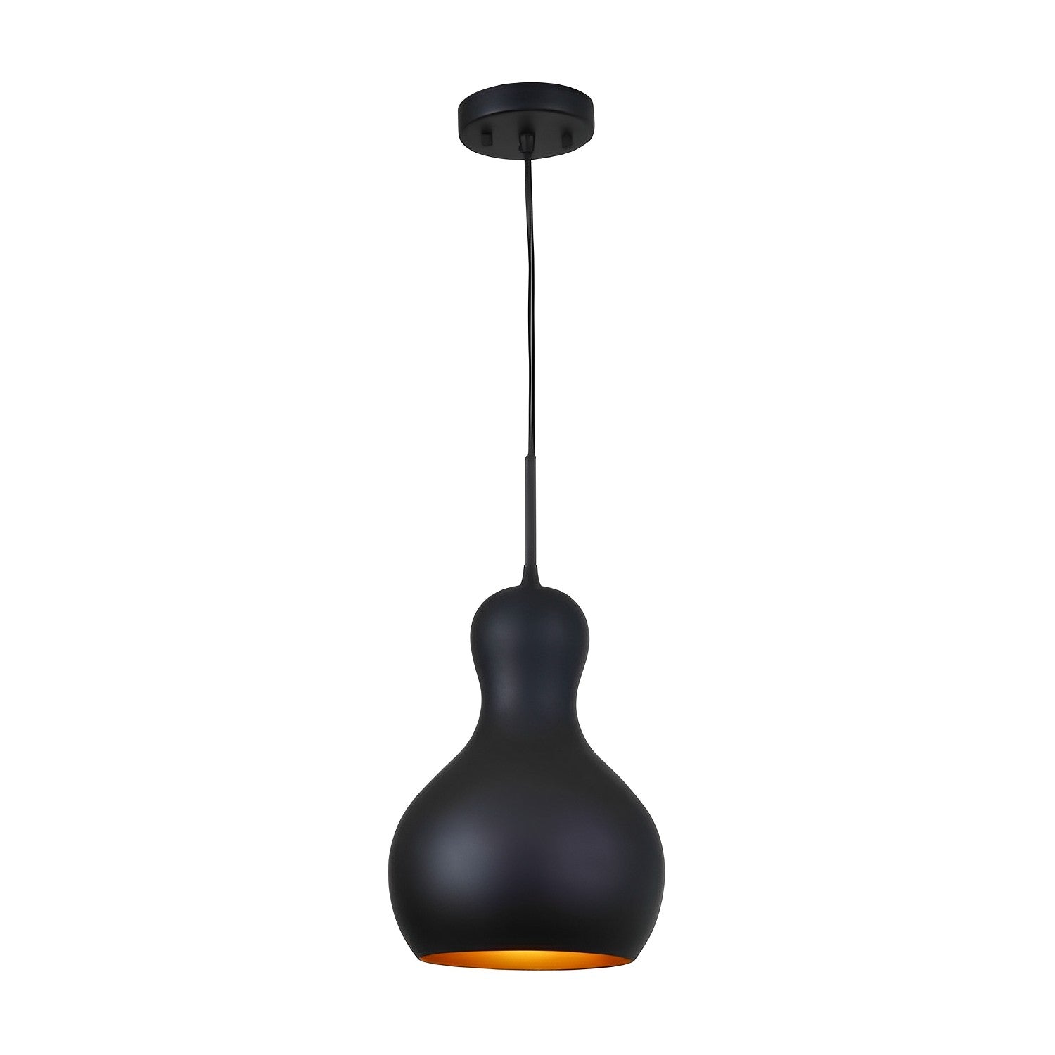 Modern Black and Gold Pendant Light Fixture - Island Lights for Kitchen - Mini Pendant Lighting for Kitchen Island Decor - Island Dining Room Bathroom Bar - GU24 Base