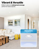 Recessed LED Retrofit Lighting, 4 Inch, Smooth, Selectable CCT, 660 Lumens