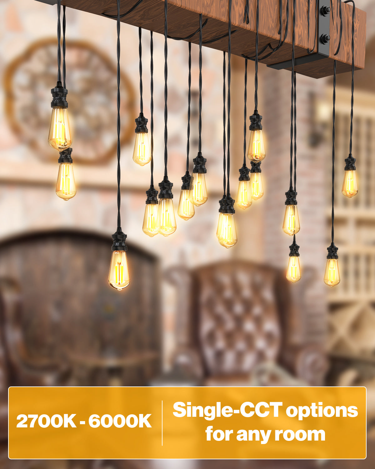 Create an inviting ambience with seamless color temperatures to match any mood.