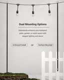 Enhance event space, gardens, and patios with in-ground installation or surface mounted applications.