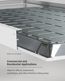 Install easily in offices, hospitals, schools, hallways, and more.