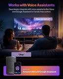 You're in control of your lights. Effortlessly sync the lights with voice assistants such as Alexa and Google Assistant.