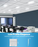 Replace your heavy fluorescent panel lights with our LED 2x4 ft. ceiling panels that weigh as less than 10lbs.