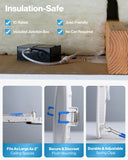 Installation has never been easier. Designed to fit any ceiling, under any joist. Fits as large as 2" ceiling spaces, secure and discreet flush mounting, durable and adjustable spring clips.