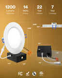 Comes with a junction box and copper wiring, which means a can is not required. ETL, FCC, and RoHS certified.