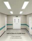 LED Ceiling Panel Light, 50W/40W/30W, 1x4, Selectable CCT, 5700 Lumens
